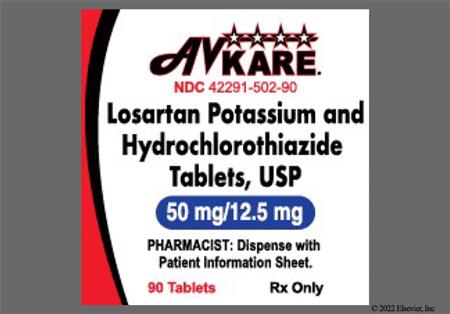 Losartan Potassium/Hydrochlorothiazide 50mg-12.5mg Tablet package photo
