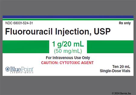 Fluorouracil 1g/20mL Solution for Injection package photo