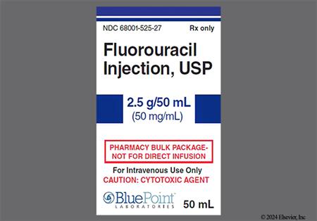 Fluorouracil 2.5g/50mL Bulk Solution for Injection package photo