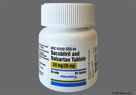 Sacubitril/Valsartan 24mg-26mg Tablet package photo