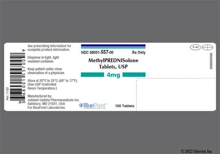 Methylprednisolone 4mg Tablet package photo