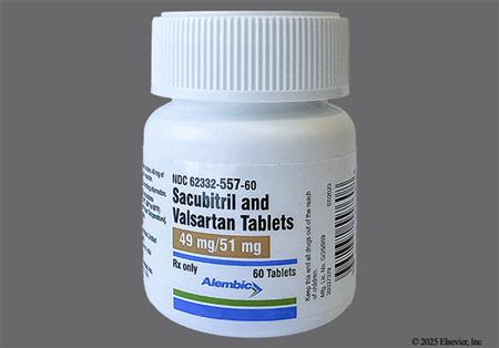 Sacubitril/Valsartan 49mg-51mg Tablet package photo