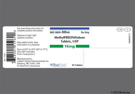 Methylprednisolone 16mg Tablet package photo