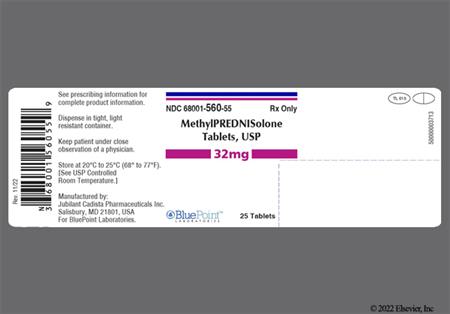 Methylprednisolone 32mg Tablet package photo