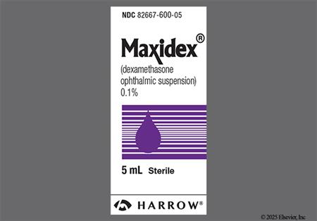 Maxidex 0.1% Ophthalmic Suspension package photo