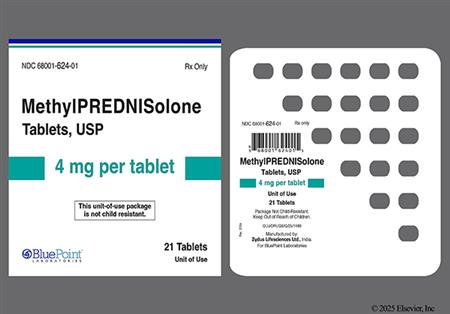 Methylprednisolone 4mg Tablet package photo
