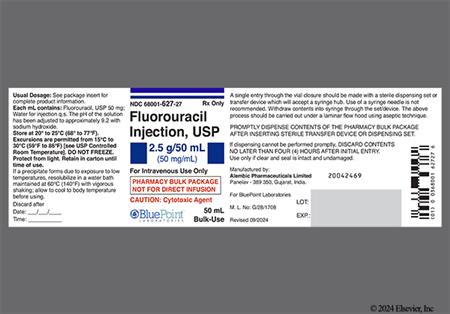 Fluorouracil 2.5g/50mL Bulk Solution for Injection package photo
