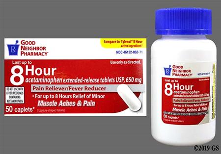 GNP Acetaminophen 8 Hour 650mg Extended-Release Caplet