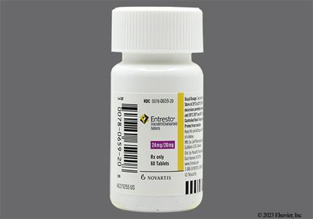 ENTRESTO 24mg-26mg Tablet package photo