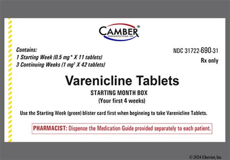 Varenicline Starting Month Box package photo