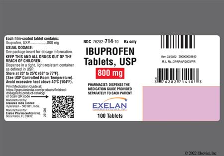 Ibuprofen 800mg Tablet package photo