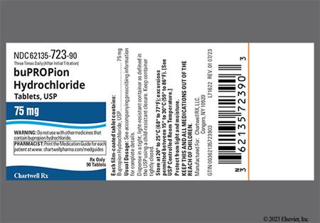 Bupropion Hydrochloride 75mg Tablet package photo