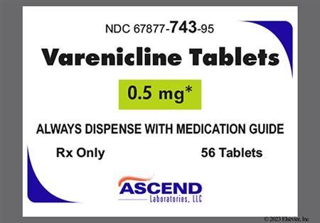 Varenicline 0.5mg Tablet package photo