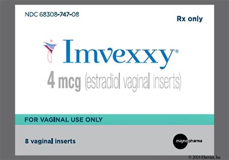 Imvexxy 4mcg Vaginal Insert package photo