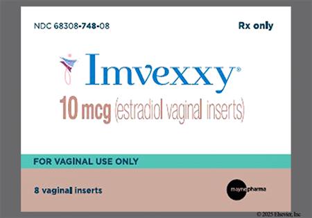 Imvexxy 10mcg Vaginal Insert package photo