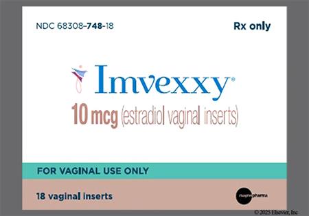 Imvexxy 10mcg Vaginal Insert Starter Pack package photo