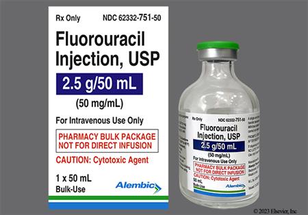 Fluorouracil 2.5g/50mL Bulk Solution for Injection package photo