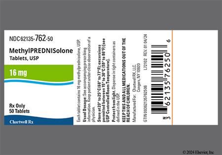 Methylprednisolone 16mg Tablet package photo