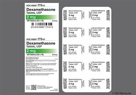 Dexamethasone 2mg Tablet package photo