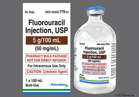 Fluorouracil 5g/100mL Bulk Solution for Injection package photo