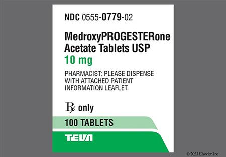 Medroxyprogesterone Acetate 10mg Tablet package photo