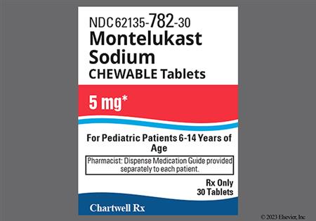 Montelukast Sodium 5mg Chewable Tablet package photo