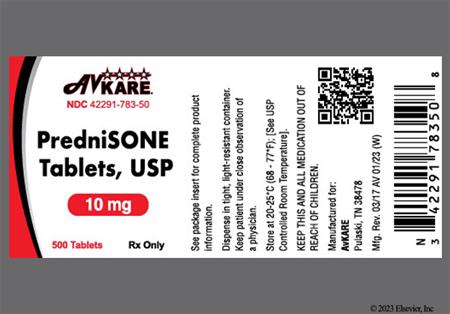 Prednisone 10mg Tablet package photo