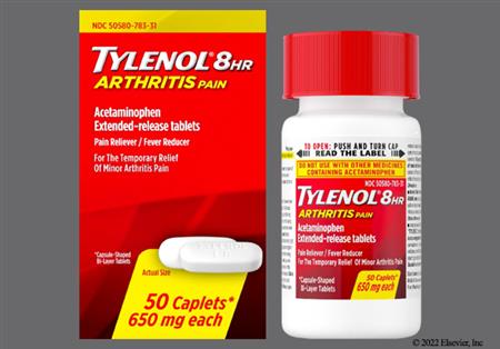 Tylenol 8 Hour Arthritis Pain 650mg Extended-Release Caplet