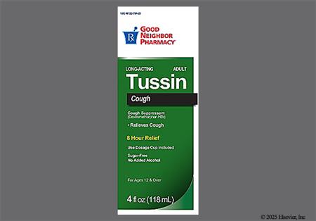 GNP Adult Tussin Long-Acting Cough Suppressant 30mg/10mL Solution