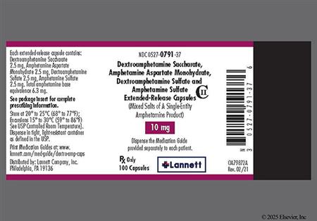 Amphetamine/Dextroamphetamine Salts 10mg Extended-Release Capsule package photo
