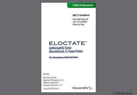 ELOCTATE 1000unit Powder for Injection package photo