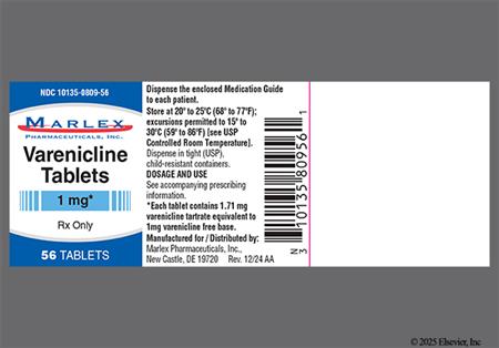 Varenicline 1mg Tablet package photo