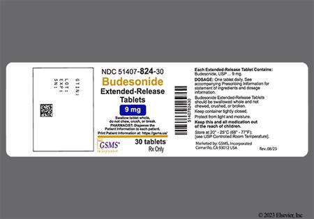 Budesonide 9mg Extended-Release Tablet package photo