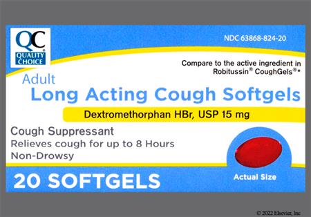 Quality Choice Long Acting Cough 15mg Softgel package photo