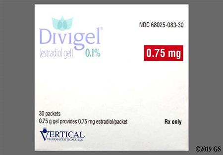 Divigel 0.1% Transdermal Gel (0.75mg/day) package photo
