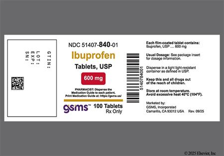 Ibuprofen 600mg Tablet