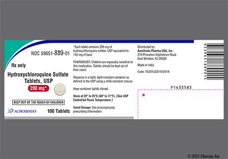 Hydroxychloroquine Sulfate 200mg Tablet package photo