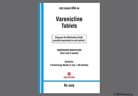 Varenicline Continuing Month Box package photo