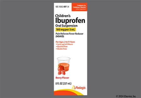 Children's Ibuprofen 100mg/5mL Suspension (Berry)