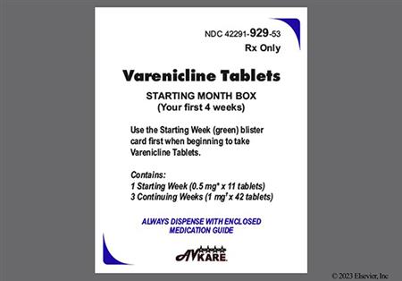Varenicline Starting Month Box package photo