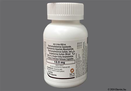Amphetamine/Dextroamphetamine Salts 12.5mg Extended-Release Capsule package photo