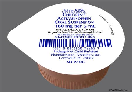Children's Acetaminophen 160mg/5mL Suspension (Grape)