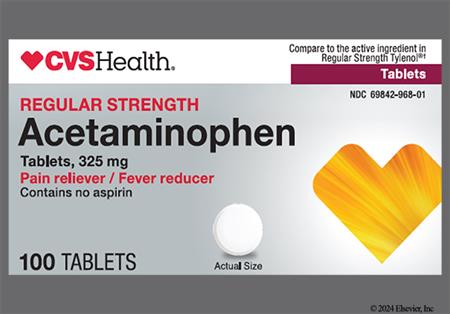 CVS Acetaminophen 325mg Tablet