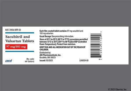 Sacubitril/Valsartan 97mg-103mg Tablet package photo