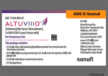 ALTUVIIIO 4000 International Units Nominal Powder for Injection package photo