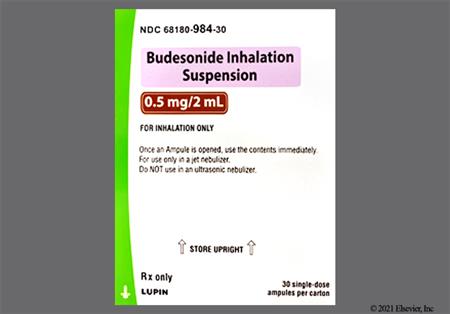 Budesonide 0.5mg/2mL Suspension for Inhalation package photo