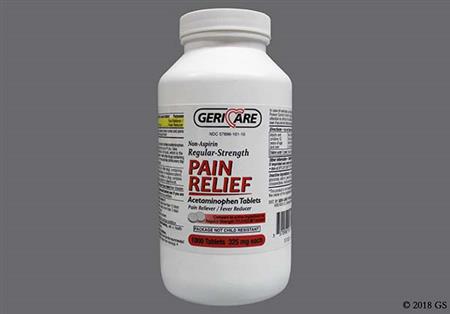 Health Star Acetaminophen 325mg Tablet package photo