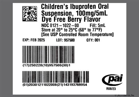 Children's Ibuprofen 100mg/5mL Suspension (Berry) package photo