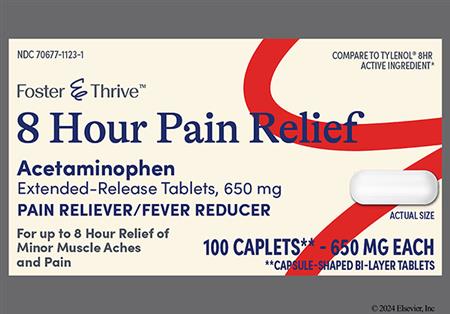 Foster & Thrive 8 Hour Pain Relief 650mg Extended-Release Caplet package photo