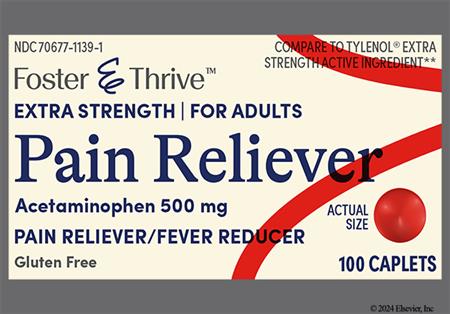 Foster & Thrive Pain Reliever Extra Strength 500mg Tablet